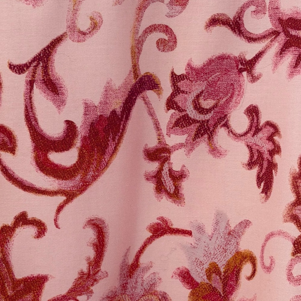 NWOT Chico's 4 Stretch Cotton Floral Button Shirt Pink Red 3/4 Sleeve Boho US 20 - Picture 5 of 16